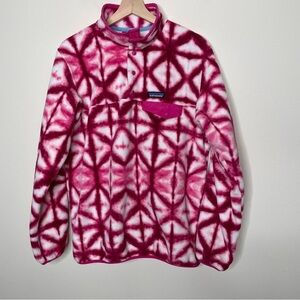 Patagonia Synchilla Pullover Diamond Tie Dye Pink large